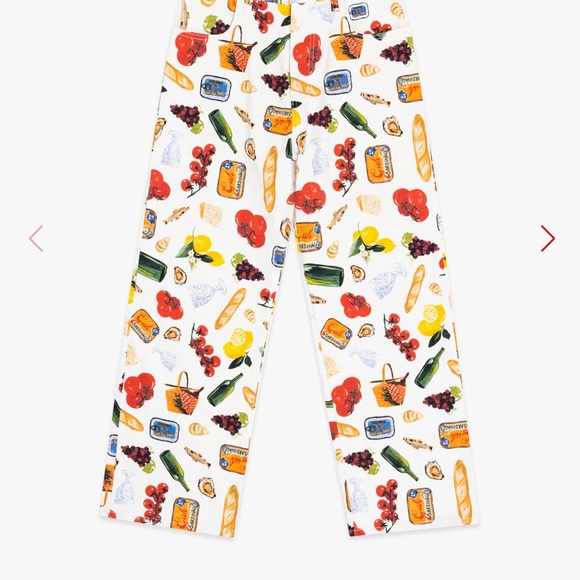 Lisa Says Gah Fruit Print Wide Leg Pants - Picture 2 of 4